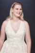 Illusion Back Organza Plus Size Wedding Dress Collection 9WG3936