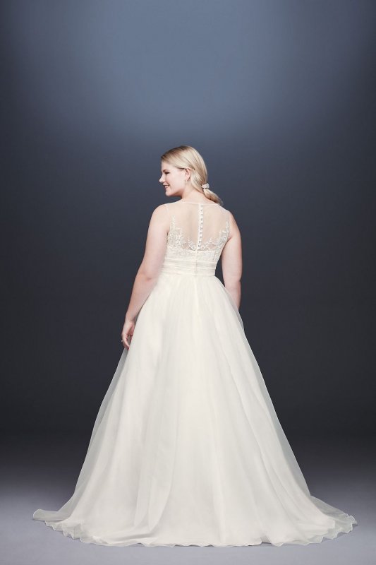Appliqued Organza A-line Plus Size Wedding Dress Collection 9WG3944