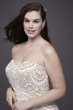 Scalloped Lace Split-Front Plus Size Wedding Dress 9WG3948