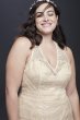 Lace and Point DEsprit Plus Size Wedding Dress 9WG3956