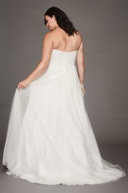 Gradient Glitter Tulle Plus Size Wedding Dress Collection 9WG3961