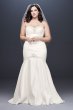 Beaded Satin Mermaid Plus Size Wedding Dress Collection 9WG3962