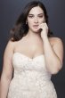 Beaded Floral Lace Mermaid Plus Size Wedding Dress 9WG3964