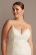 Floral Applique Spaghetti Plus Size Wedding Dress Collection 9WG3981