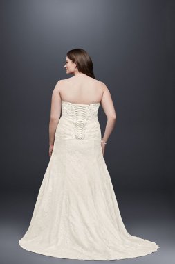 Lace A-line Side Split Plus Size Wedding Dress Collection 9YP3344