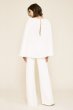 Farrell Crepe Lace Overlay Cape Sleeve Jumpsuit ALG19251YBR