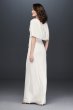 Faux-Wrap Jersey Capelet Gown with Embellishment AP1E205551