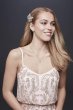 Mesh Blouson Wedding Dress with Floral Beadwork AP2E203052