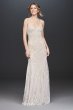 Allover Floral Beaded Sheath Wedding Dress AP2E205469