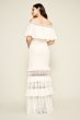 Alexia Tiered Lace Off-the-Shoulder Wedding Dress AVF17395LBR