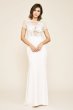 Tanya Rose Lace Crepe Short Sleeve Wedding Dress BAG18038LDB
