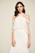 Dot Flounced Lace Wedding Dress BBO18047LBR