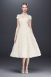 Cap Sleeve Illusion Wedding Dress CMK513