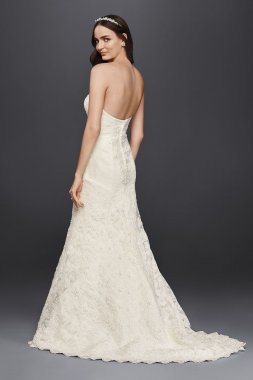 Strapless Lace Trumpet Wedding Dress CRL277