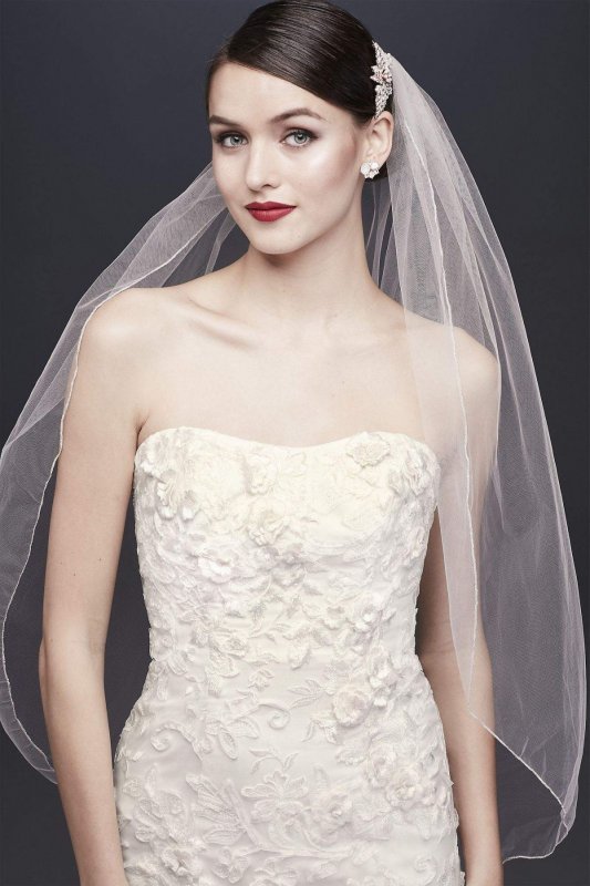 Subtle Pink 3D Floral Wedding Dress CWG464