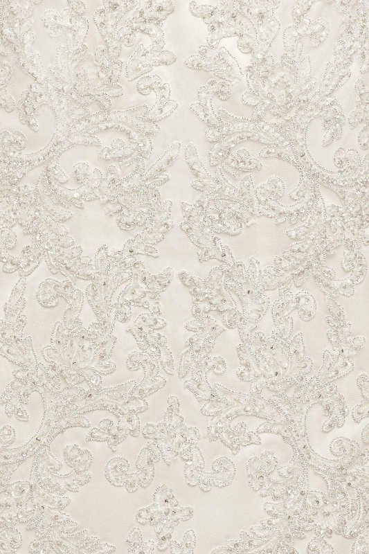 Satin Lace Strapless Wedding Dress CWG594