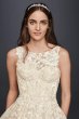 High Neck Tank Lace Wedding Dress CWG658