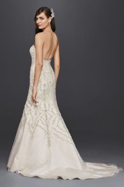 Tulle and Crystal Mermaid Wedding Dre CWG706
