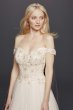 Off the Shoulder Tulle Wedding Dress CWG729