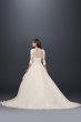 Organza 3/4 Sleeved Wedding Dress CWG731