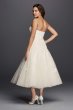 Tea Length Wedding Dress with Lace CWG743
