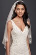 V-Neck Lace A-Line Wedding Dress CWG746