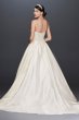 Crystal Encrusted Mikado Ball Gown Wedding Dress CWG791