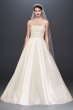Crystal Encrusted Mikado Ball Gown Wedding Dress CWG791