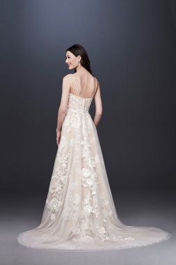 Organza A-Line Wedding Dress with Ballerina Bodice CWG811