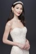 Pearl-Detailed Lace Mermaid Wedding Dress CWG815