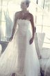 Lace Sheath Wedding Dress with Removable Overskirt CWG816