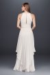 Long Chiffon Dress with Keyhole Detail EJ4M6307