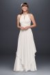 Long Chiffon Dress with Keyhole Detail EJ4M6307