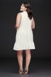 Bow Tie Plus Size Mini Dress with Flounce Hem Betsey Johnson FPK1K21