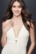 Banded Plunging-V Stretch Crepe Tank Dress HP01K77