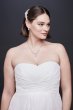 Chiffon Plus Size Wedding Dress with Ruched Bodice INT15555W