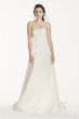 A-line Wedding Dress with Watteau Train Jewel JS3777