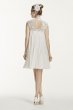 High Neck Chiffon Short Dress with Pleated Skirt KP3704