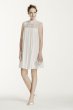 High Neck Chiffon Short Dress with Pleated Skirt KP3704