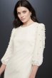 Pearl Embellished Balloon-Sleeve Sheath Dress Karl Lagerfeld Paris LD8E29Y6