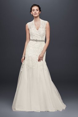 Cap Sleeve Lace Wedding Dress MS251005
