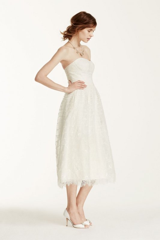 Short Lace Wedding Dress MS251101