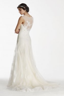 Tank Tulle Wedding Dress with Beads MS251114