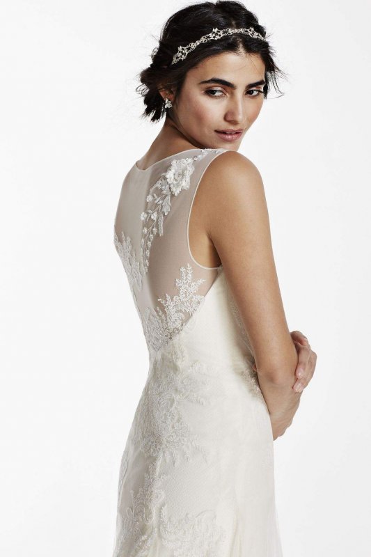 Tank Tulle Wedding Dress with Beads MS251114
