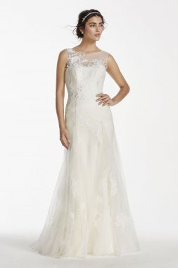 Tank Tulle Wedding Dress with Beads MS251114