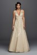 Wedding Dress with Plunging Neckline MS251151