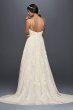 Scalloped A-Line Wedding Dress with Double Straps MS251177