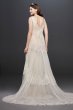 Banded Eyelash Lace Layered Wedding Dress MS251189