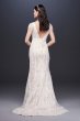 Laser-Cut Lace Illusion Cap Sleeve Wedding Dress MS251194