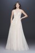 Embroidered Floral Tulle A-Line Wedding Dress MS251197